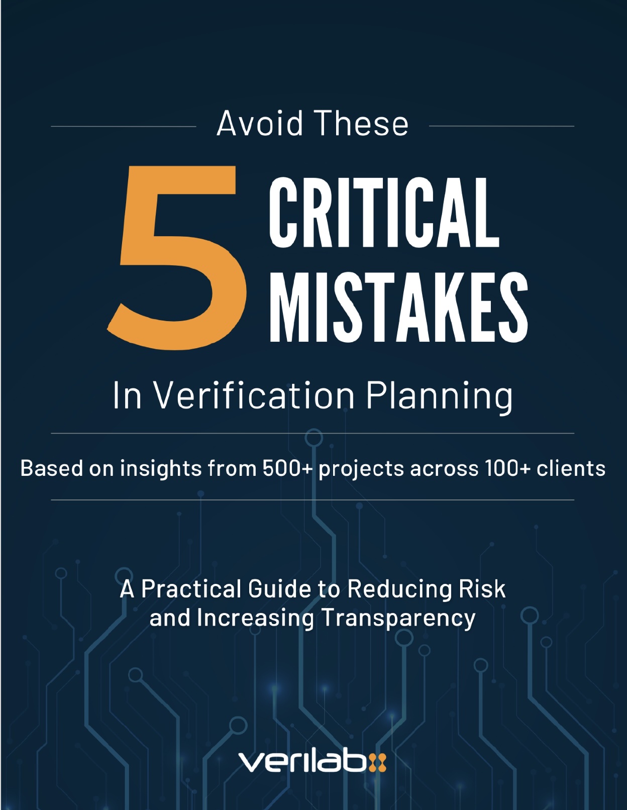 Avoid These 5 Critical Mistakes in Verification Planning — book cover